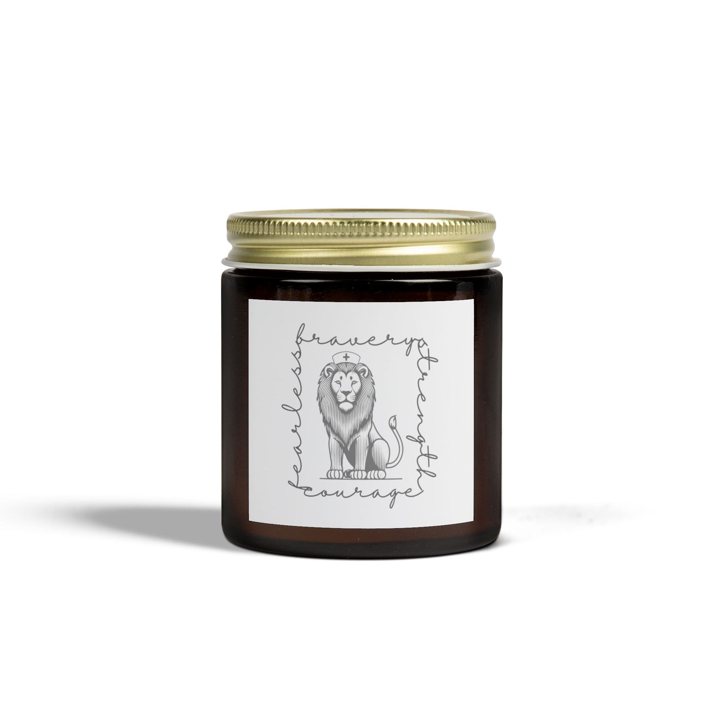 Courageous Lion Scented Candle: Bravery, Strength, Courage, Fearless