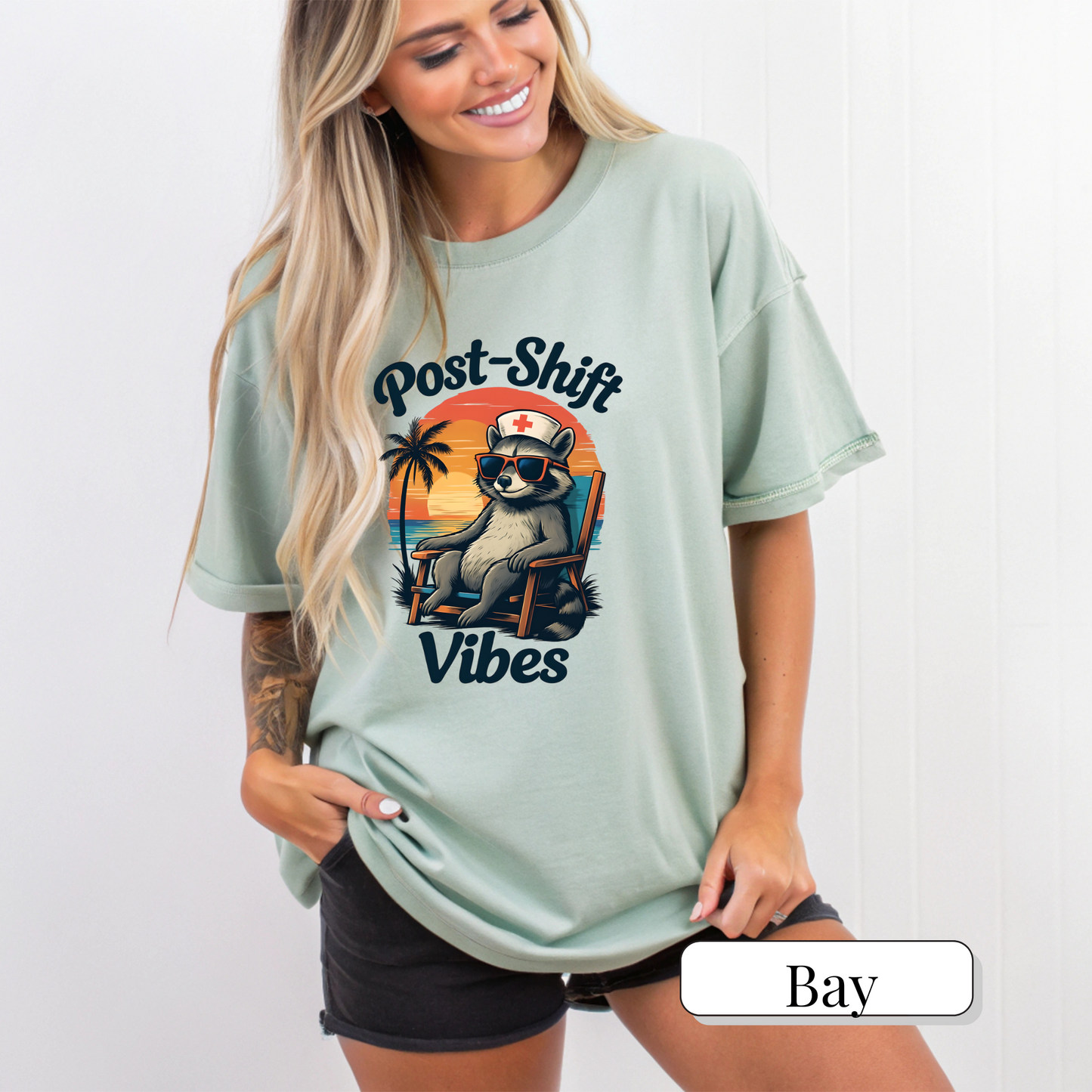 Cozy Nurse Shirt with Funny Raccoon Design- Ideal for Nurse Practitioners, ER Nurses, Med Surg Nurses, ICU Nurse, and NICU Nurses