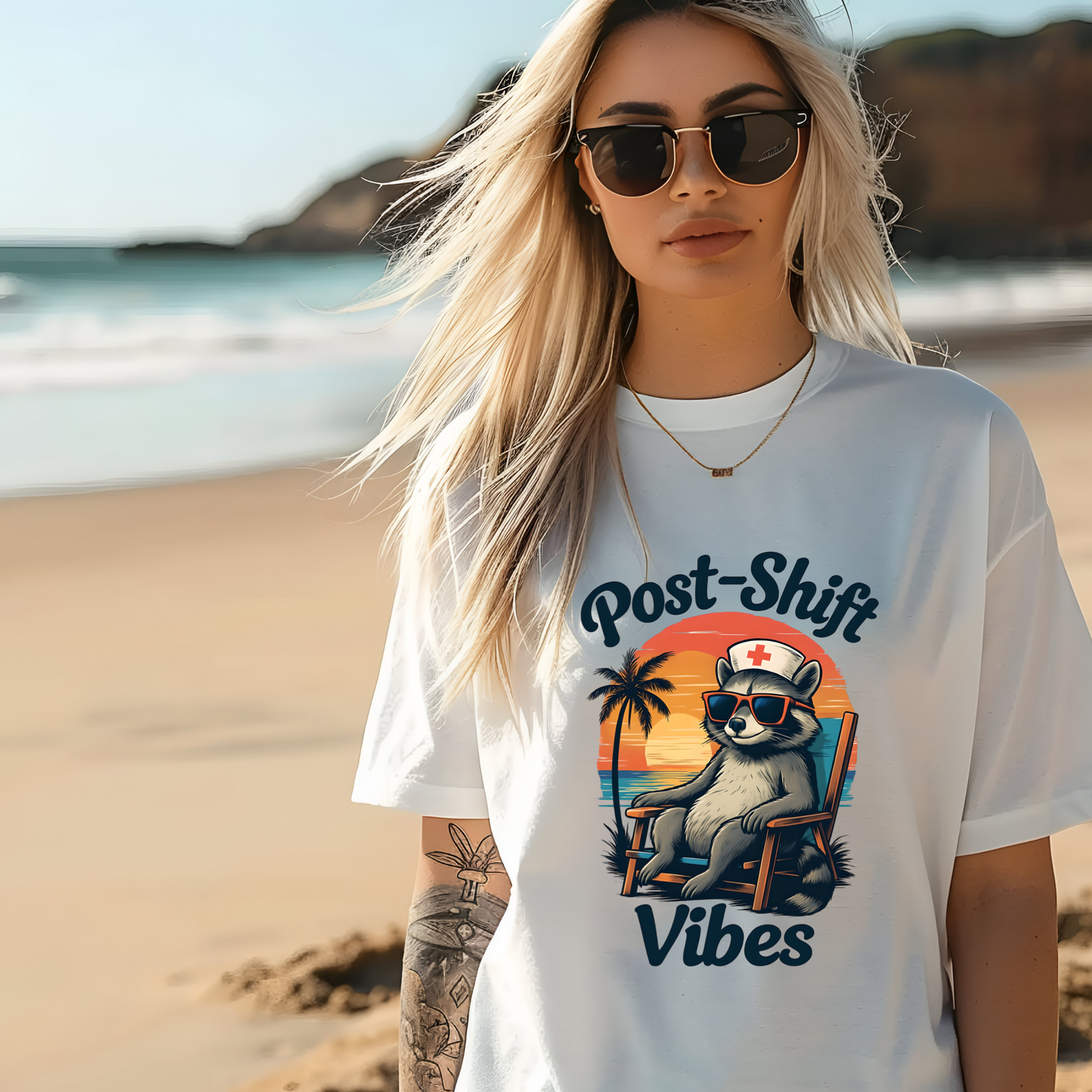 Cozy Nurse Shirt with Funny Raccoon Design- Ideal for Nurse Practitioners, ER Nurses, Med Surg Nurses, ICU Nurse, and NICU Nurses