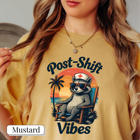 Cozy Nurse Shirt with Funny Raccoon Design- Ideal for Nurse Practitioners, ER Nurses, Med Surg Nurses, ICU Nurse, and NICU Nurses