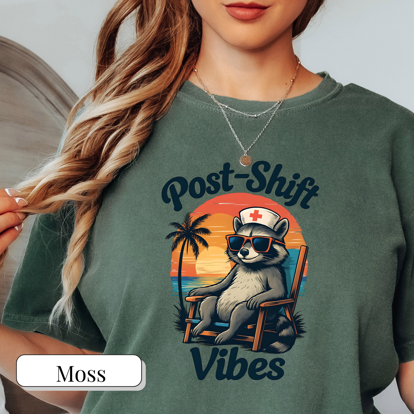 Cozy Nurse Shirt with Funny Raccoon Design- Ideal for Nurse Practitioners, ER Nurses, Med Surg Nurses, ICU Nurse, and NICU Nurses