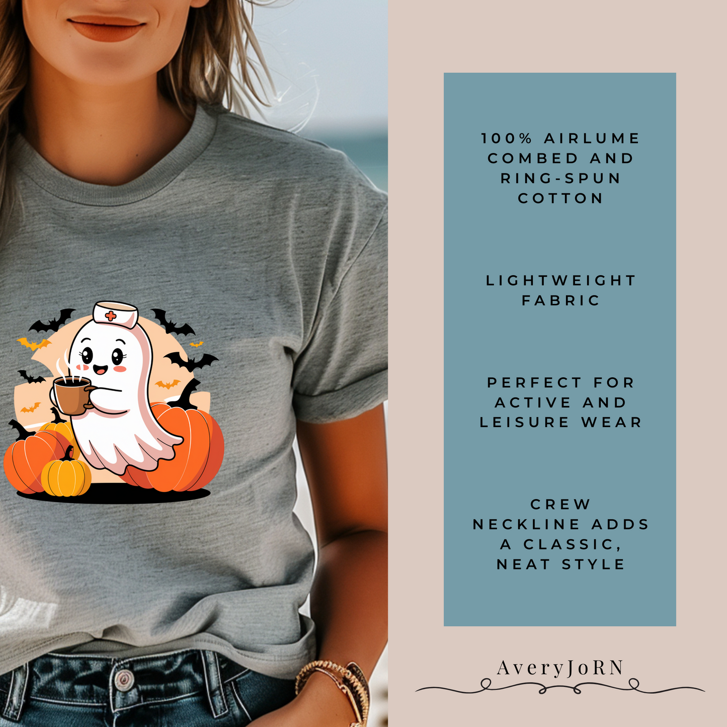 Cute Ghost Shirt: Ideal Halloween Nurse Shirt, Seasonal Shirts