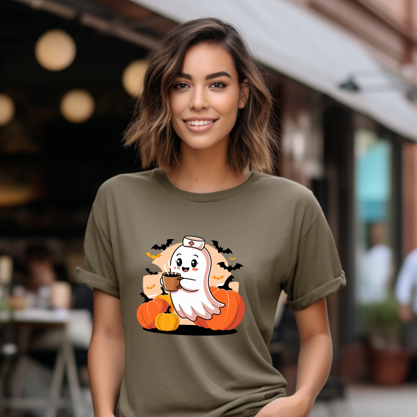 Cute Ghost Shirt: Ideal Halloween Nurse Shirt, Seasonal Shirts