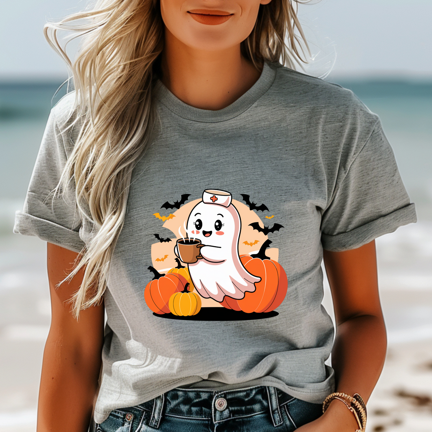 Cute Ghost Shirt: Ideal Halloween Nurse Shirt, Seasonal Shirts