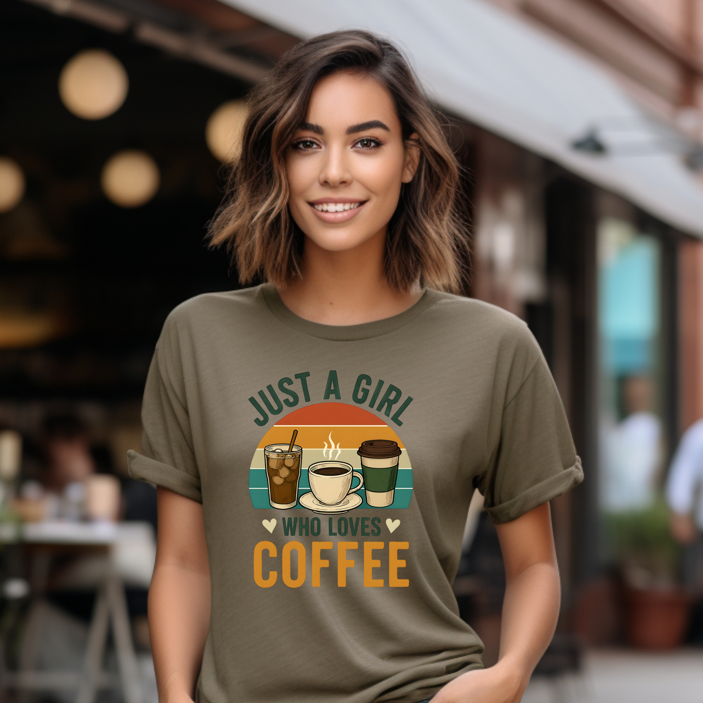 Coffee Gift for Coffee Lovers, Coffee Shirt, Coffee Funny, Funny Tshirt, Sunset Shirt, Caffeine Lovers, Funny Coffee Shirts, Just a Girl