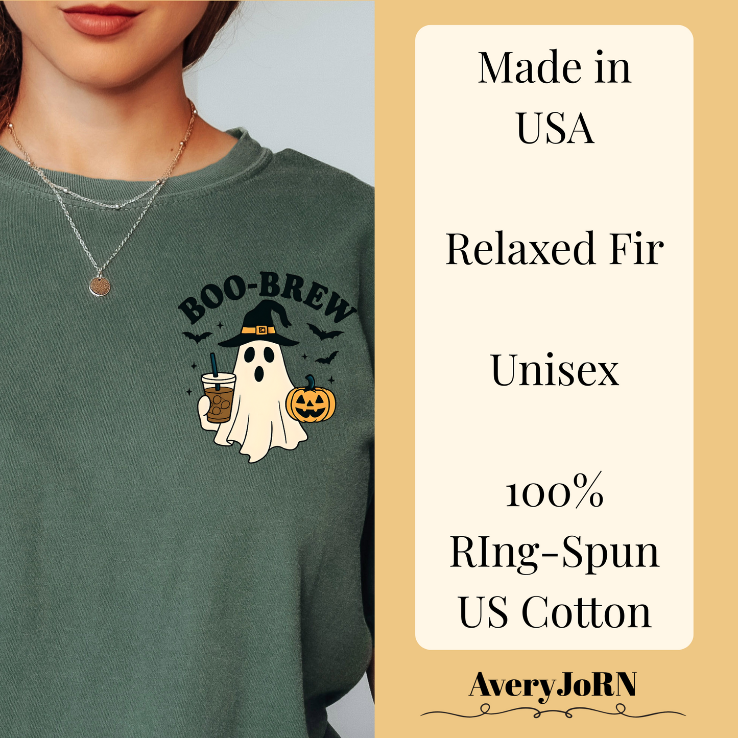 Seasonal Shirt- Fall Ghost and Halloween Shirt, Cute Spooky Season Shirt for Coffee Lovers, Ghost Coffee, Cozy Fall Tshirt