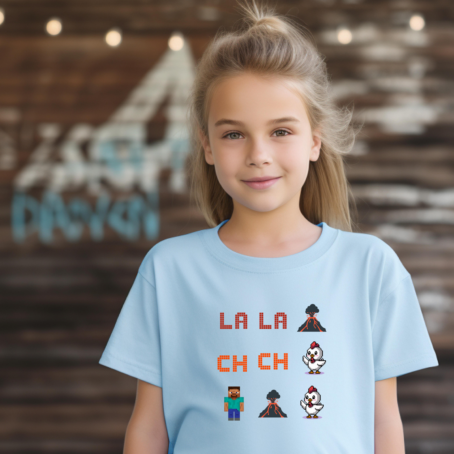Gaming Kids Tee, Fun Video Game Shirt with Lava Chicken Design, Gamer Children T-Shirt, Gaming Apparel for Kids, Gamer Birthday Gift, Kid's