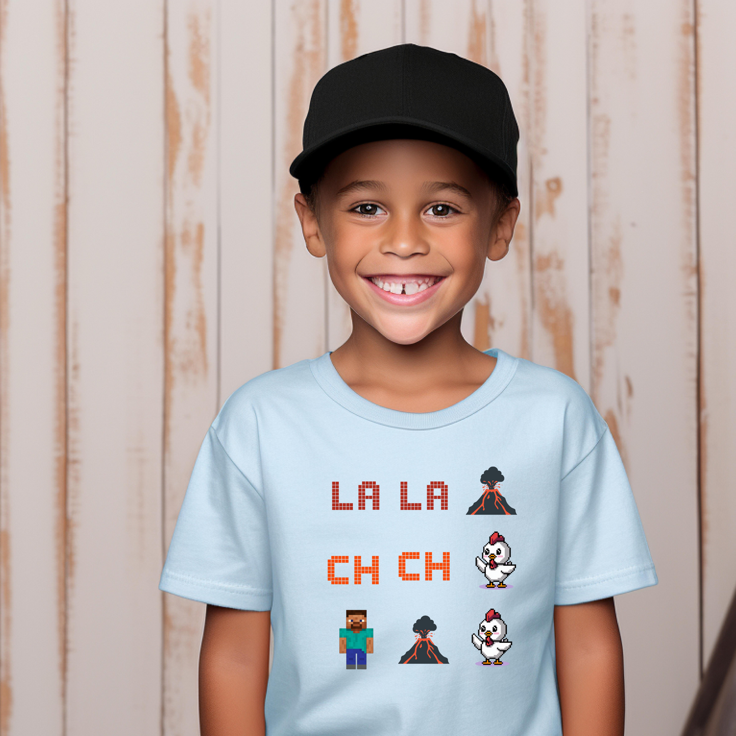 Gaming Kids Tee, Fun Video Game Shirt with Lava Chicken Design, Gamer Children T-Shirt, Gaming Apparel for Kids, Gamer Birthday Gift, Kid's