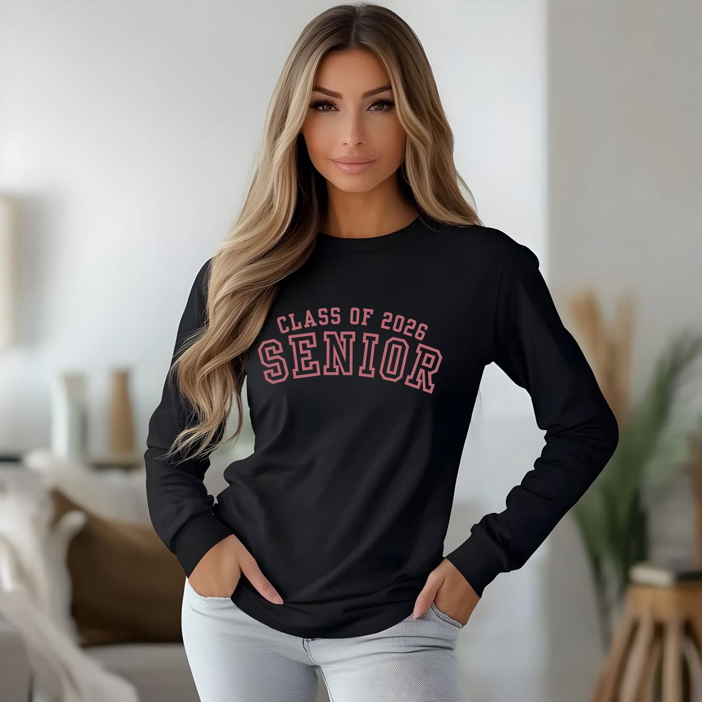 Senior Class of 2026 Unisex Long Sleeve Shirt - Varsity Style High School Graduation Top, College Team Spirit Apparel, Grad Gift Idea,