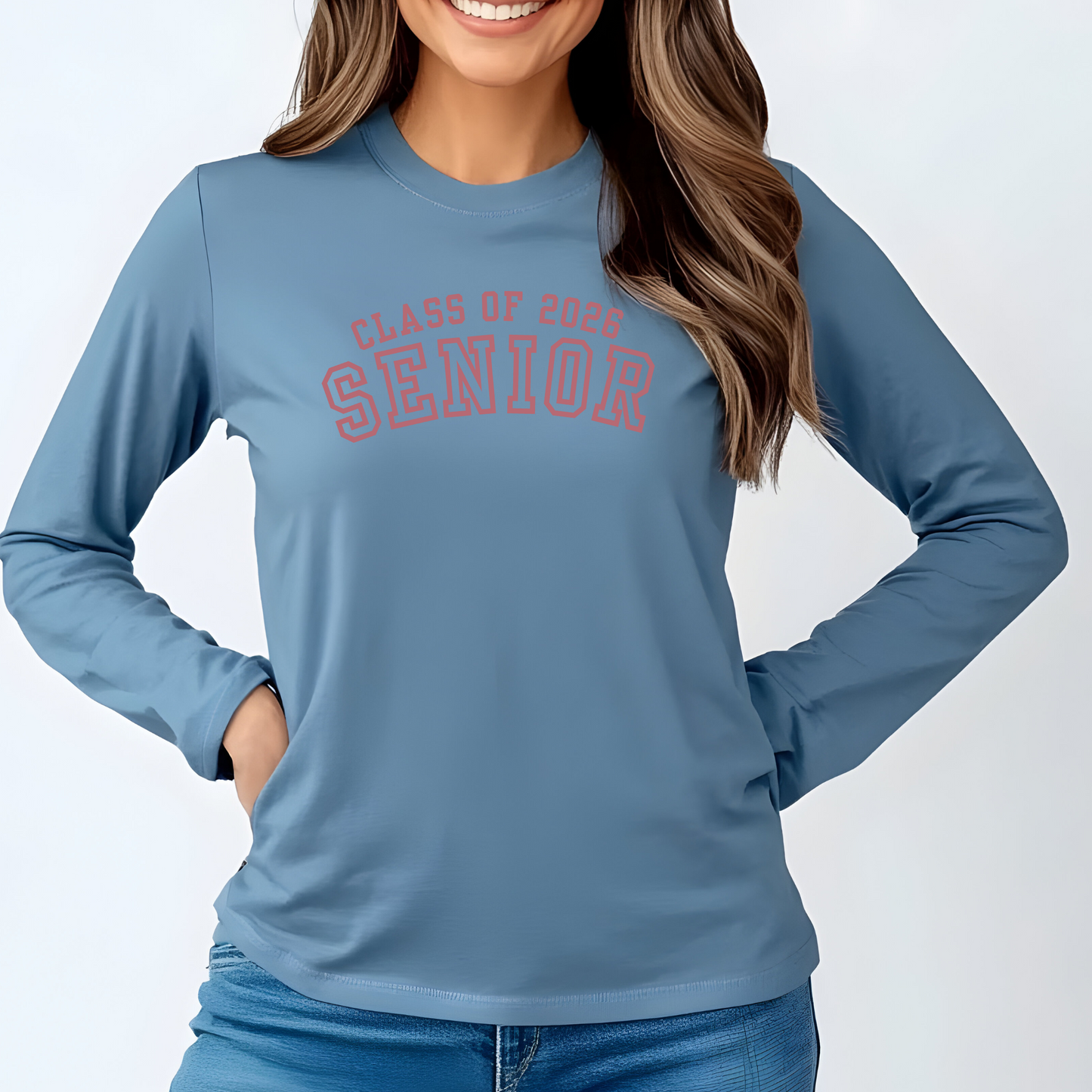 Senior Class of 2026 Unisex Long Sleeve Shirt - Varsity Style High School Graduation Top, College Team Spirit Apparel, Grad Gift Idea,