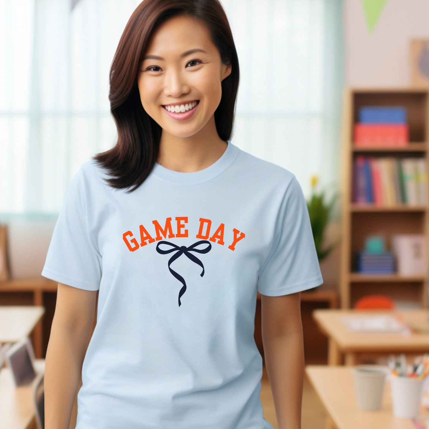 Women's Football T-Shirt, Coquette Bow Shirt, Game Day Apparel, Unisex Jersey Tee, Short Sleeve Top
