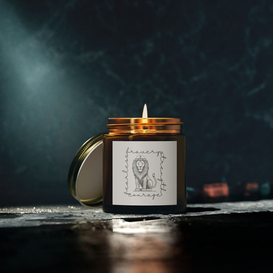 Courageous Lion Scented Candle: Bravery, Strength, Courage, Fearless