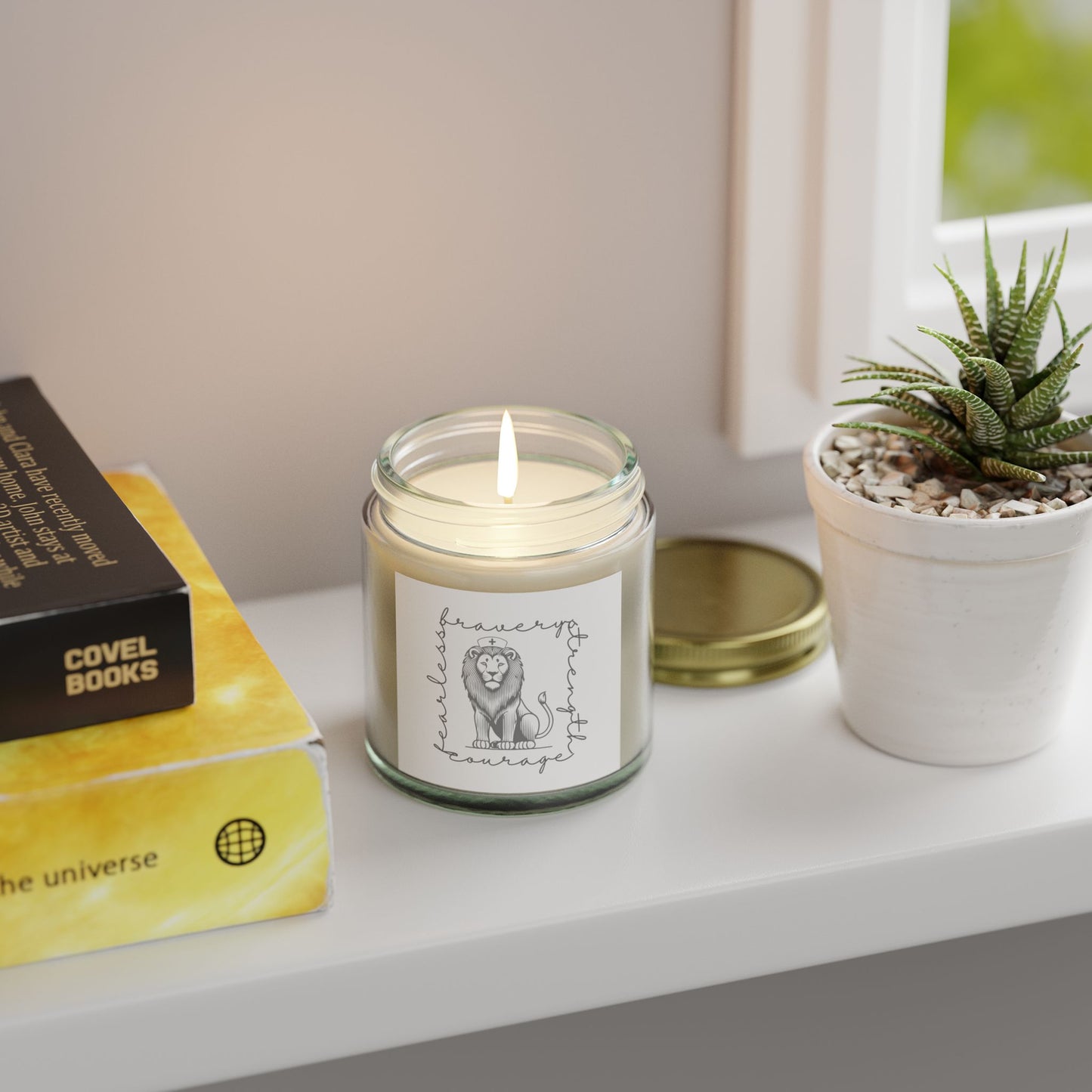 Courageous Lion Scented Candle: Bravery, Strength, Courage, Fearless