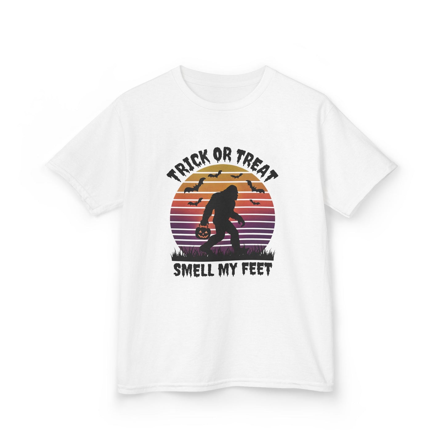 Bigfoot Halloween Kids Tee, Trick-or-Treating Costume, Halloween Party Shirt, Kids Graphic Tee, Boys Girls Tee, Children's Halloween Shirt