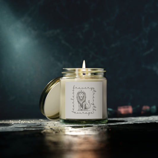 Courageous Lion Scented Candle: Bravery, Strength, Courage, Fearless
