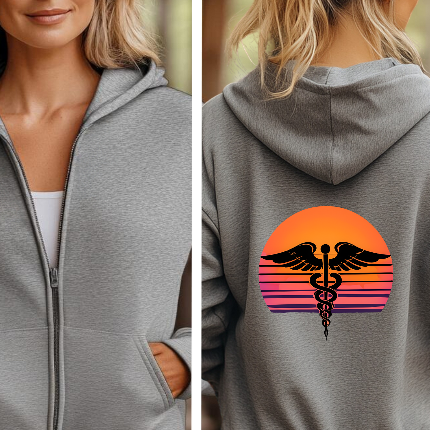 Nurse Jacket, Zip Up Hoodie, Nurse Practitioner, Sunset Vibes, Nurse Sweatshirt, Retired Nurse Gift, Hospital Hoodie