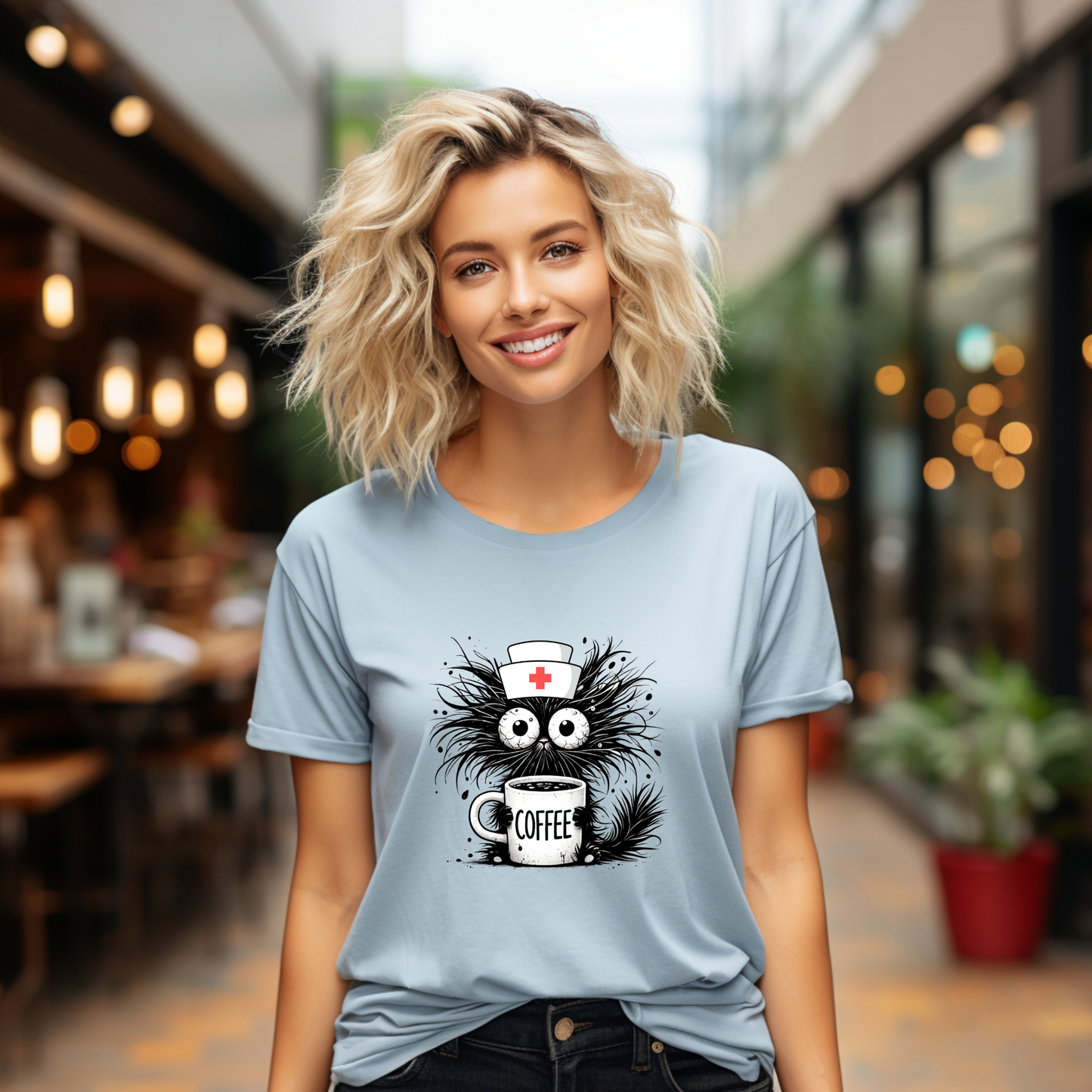 Nurse Shirt, Nurse Practitioner, Gift for Nurses, RN Gift, Cat Shirt, Funny Cat Shirt, Funny Coffee Shirt, School Nurse, Nurse Appreciation