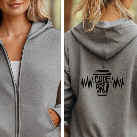 Nurse Jacket, Zip Up Hoodie, Code Brew, Nurse Practitioner, Emergency Department Hoodie, Nurse Sweatshirt, Nurse Hoodie, Paramedic, Respiratory Therapy Hoodiepy