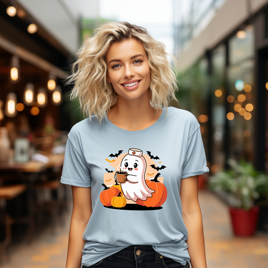 Cute Ghost Shirt: Ideal Halloween Nurse Shirt, Seasonal Shirts