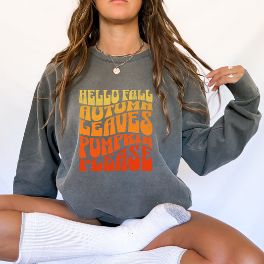 Seasonal Sweatshirt- Perfect Fall Sweater, Crewneck Sweatshirt, Cozy Sweater, Pumpkin Sweater, Halloween Crewneck, Halloween Sweater