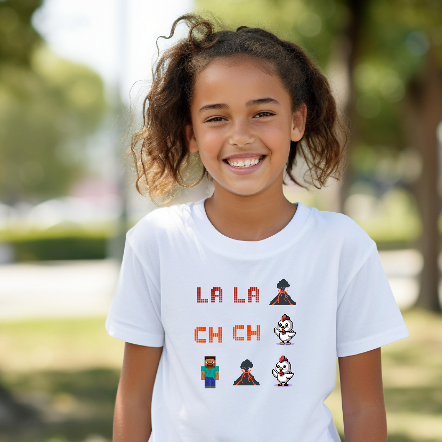 Gaming Kids Tee, Fun Video Game Shirt with Lava Chicken Design, Gamer Children T-Shirt, Gaming Apparel for Kids, Gamer Birthday Gift, Kid's