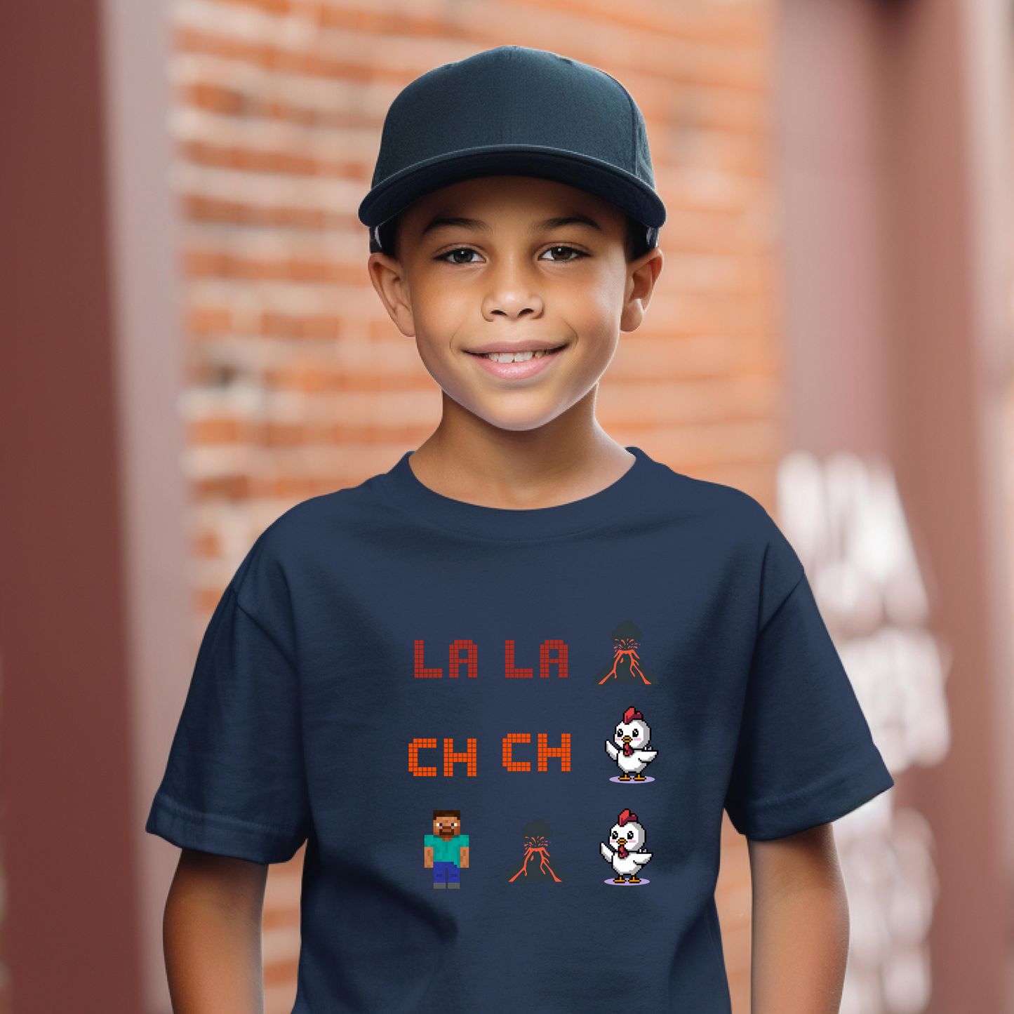 Gaming Kids Tee, Fun Video Game Shirt with Lava Chicken Design, Gamer Children T-Shirt, Gaming Apparel for Kids, Gamer Birthday Gift, Kid's