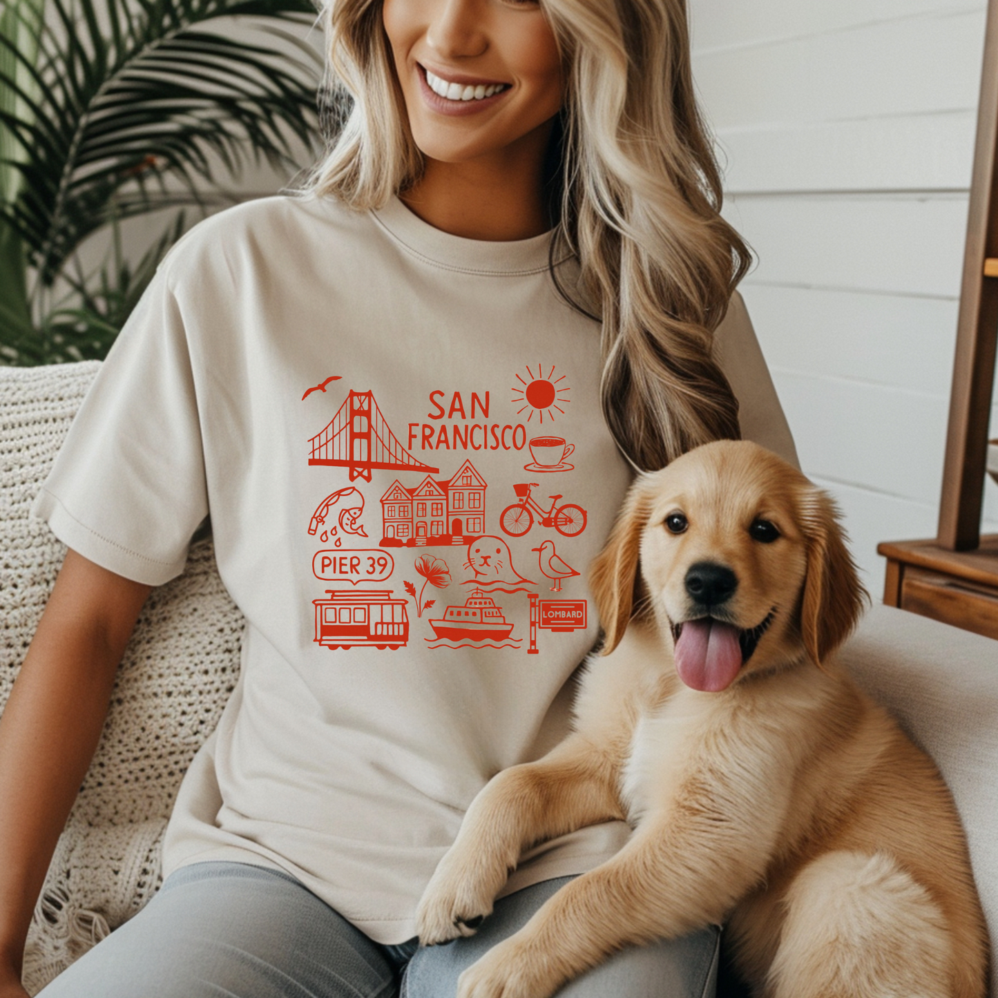 San Francisco Line Art Unisex Tee, California Travel T-shirt, Golden Gate Bridge, Bay Area Souvenir Shirt, Cityscape Graphic Top, Bay Area