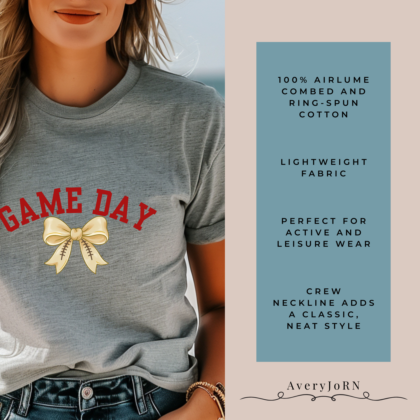 Coquette Bow Shirt, Women's Football T-Shirt, Game Day Apparel, Unisex Jersey Tee, Short Sleeve Top