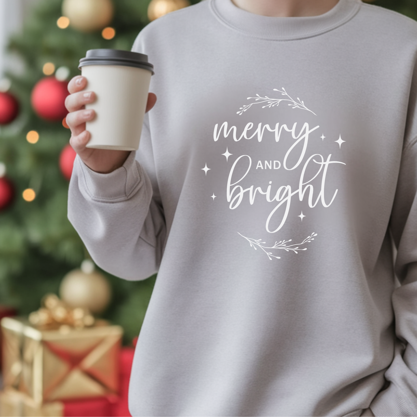 Merry & Bright Holiday Sweatshirt | Merry and Bright Crewneck