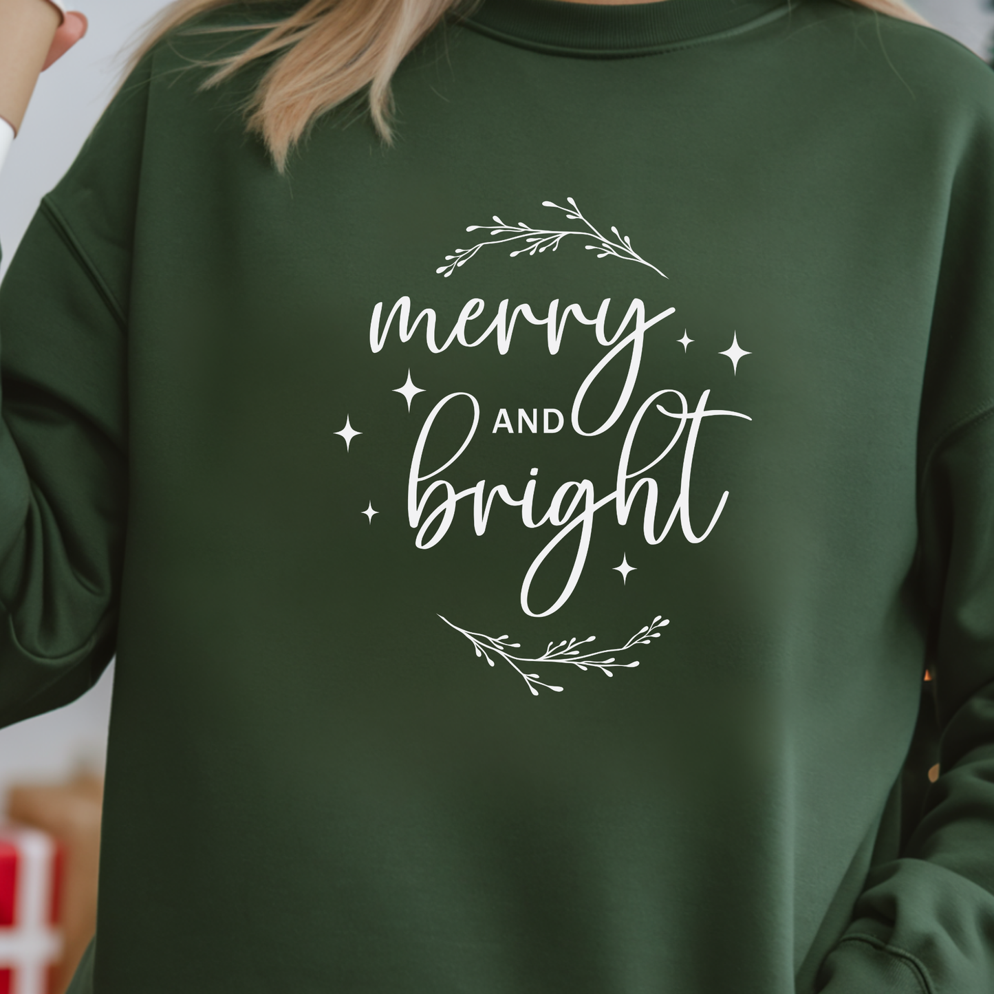 Merry & Bright Holiday Sweatshirt | Merry and Bright Crewneck