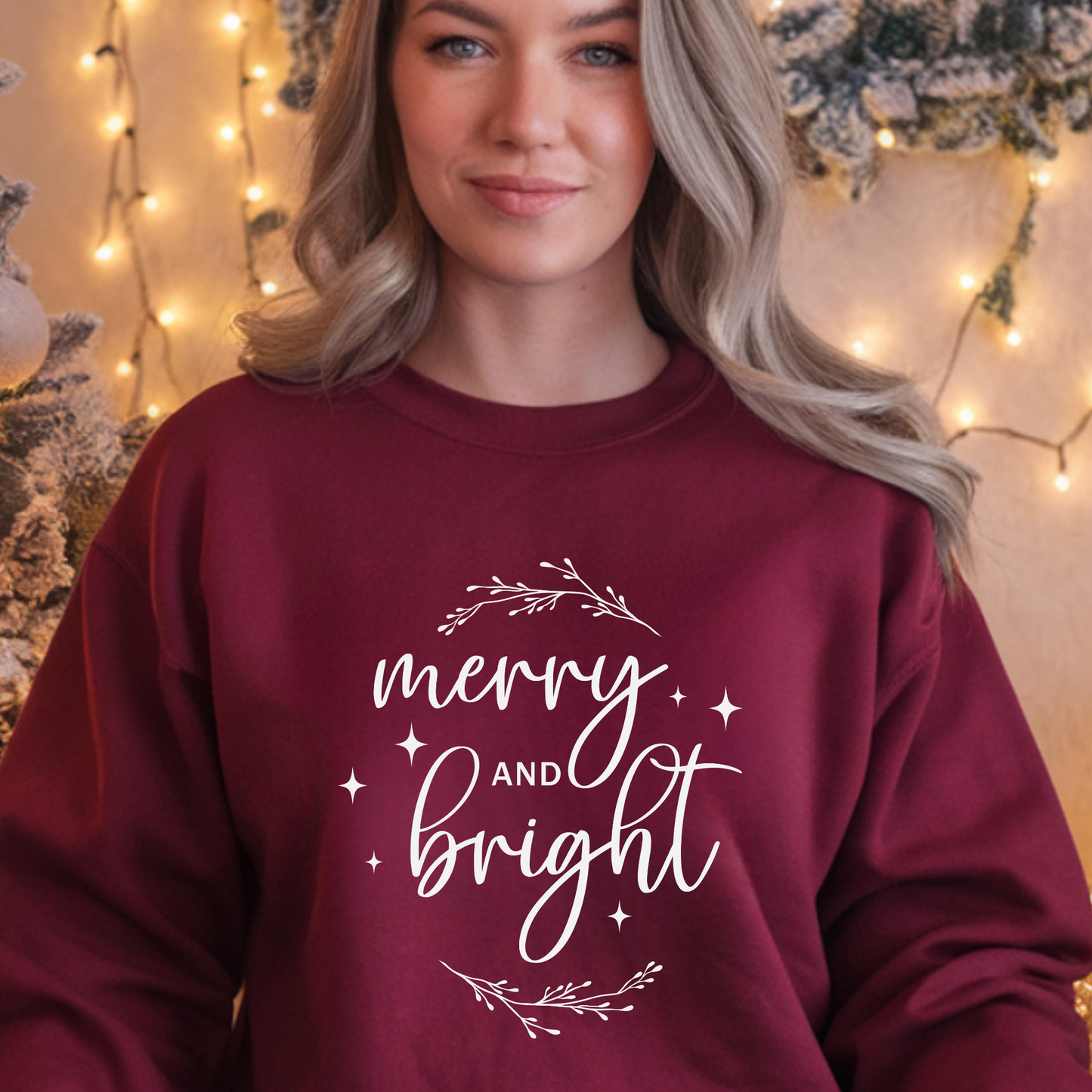 Merry & Bright Holiday Sweatshirt | Merry and Bright Crewneck
