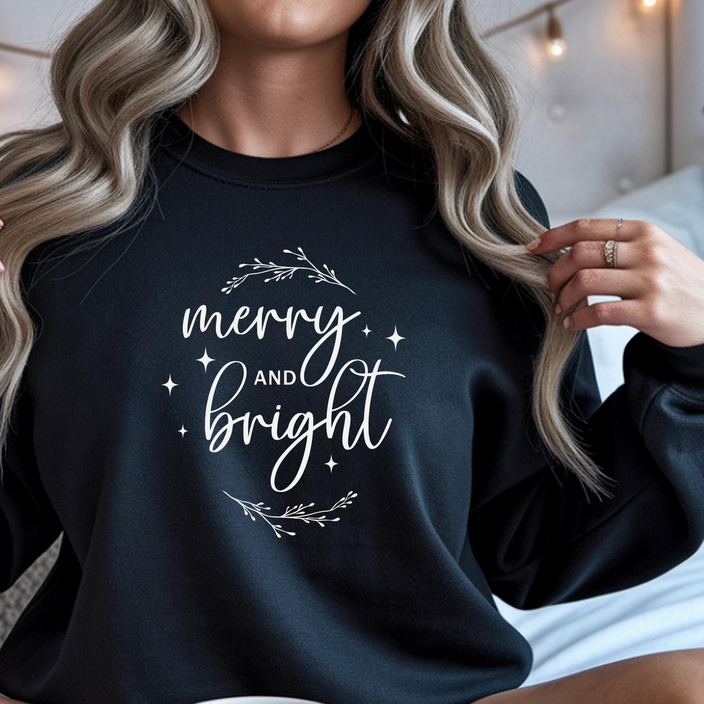 Merry & Bright Holiday Sweatshirt | Merry and Bright Crewneck