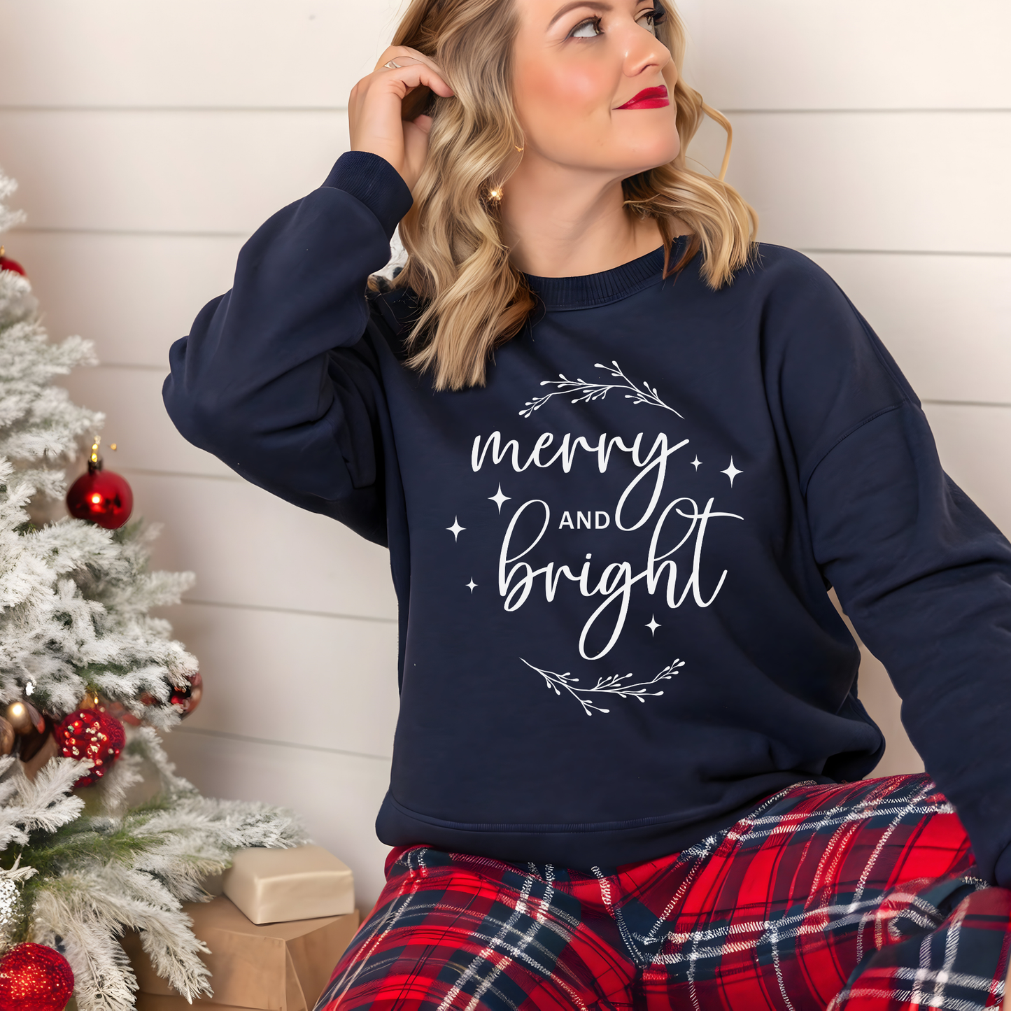 Merry & Bright Holiday Sweatshirt | Merry and Bright Crewneck