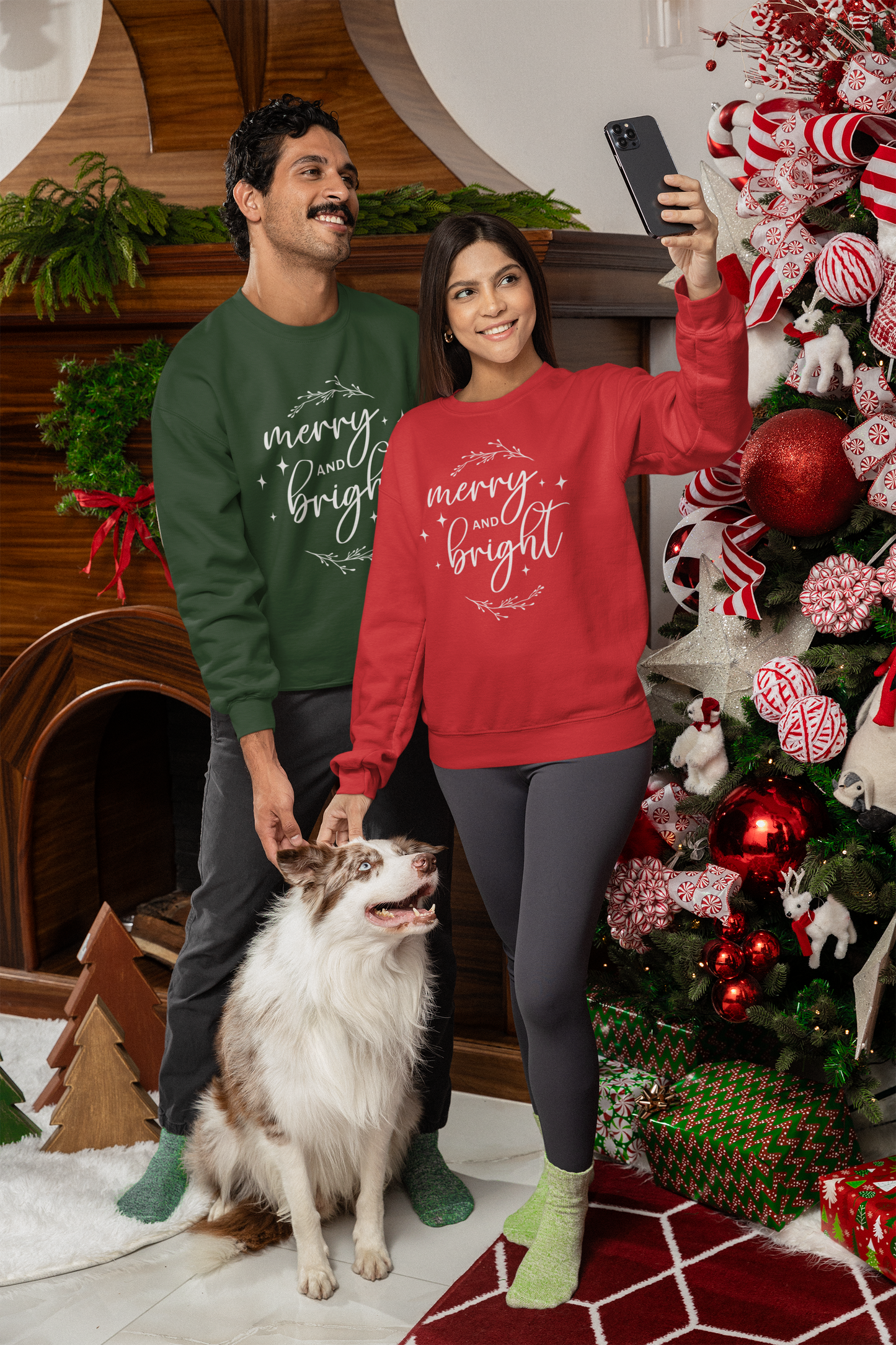 Merry & Bright Holiday Sweatshirt | Merry and Bright Crewneck