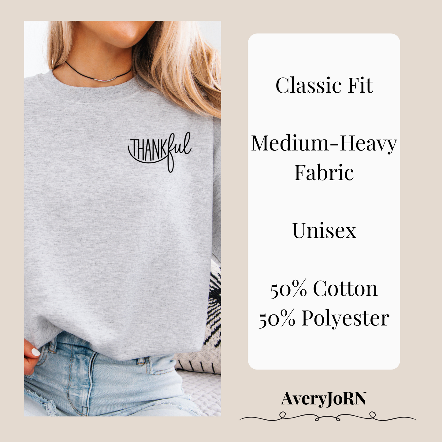 Fall Thankful Sweatshirt, Thanksgiving Sweater, Autumn Gratitude Jumper, Cozy Pullover, Seasonal Crewneck, Holiday Apparel