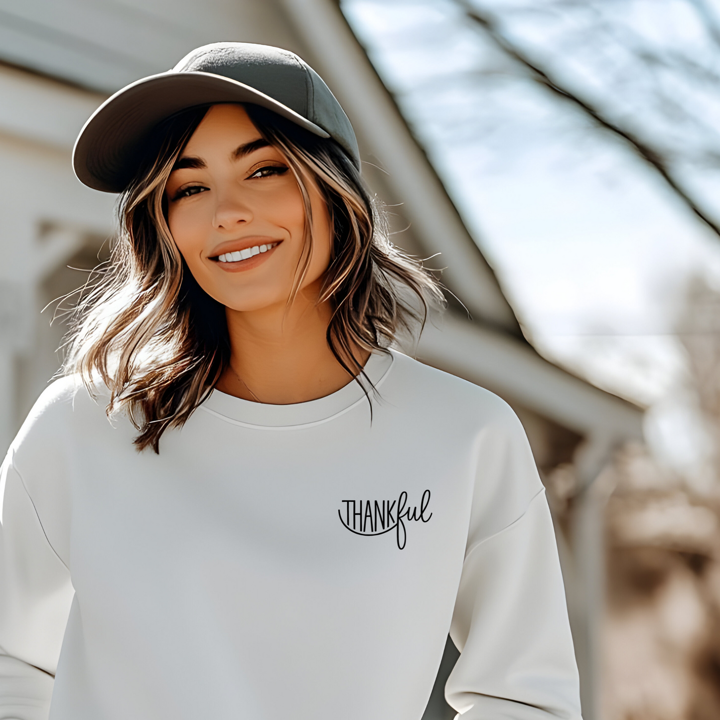 Fall Thankful Sweatshirt, Thanksgiving Sweater, Autumn Gratitude Jumper, Cozy Pullover, Seasonal Crewneck, Holiday Apparel