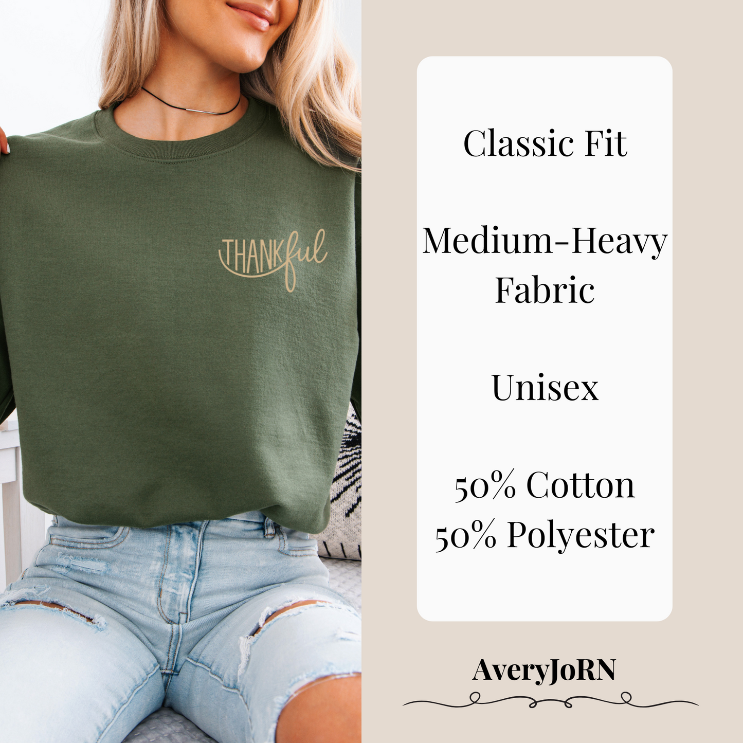 Fall Thankful Sweatshirt, Thanksgiving Sweater, Autumn Gratitude Jumper, Cozy Pullover, Seasonal Crewneck, Holiday Apparel