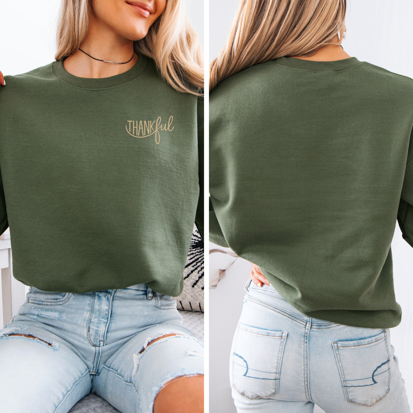 Fall Thankful Sweatshirt, Thanksgiving Sweater, Autumn Gratitude Jumper, Cozy Pullover, Seasonal Crewneck, Holiday Apparel